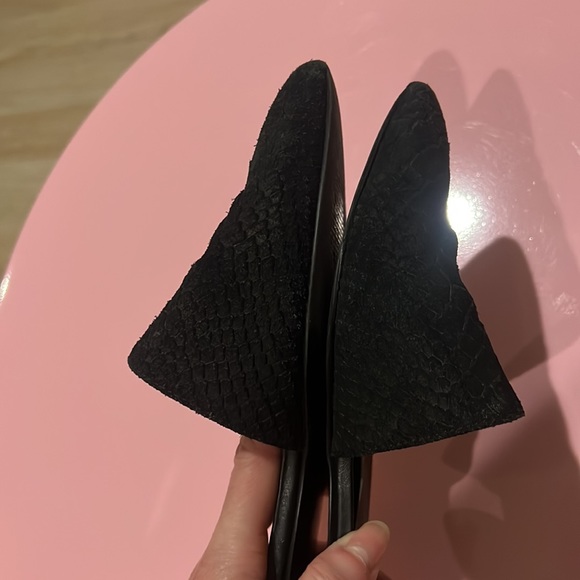 Silence + Noise black leather Slid-On -8M snake print - Picture 5 of 9